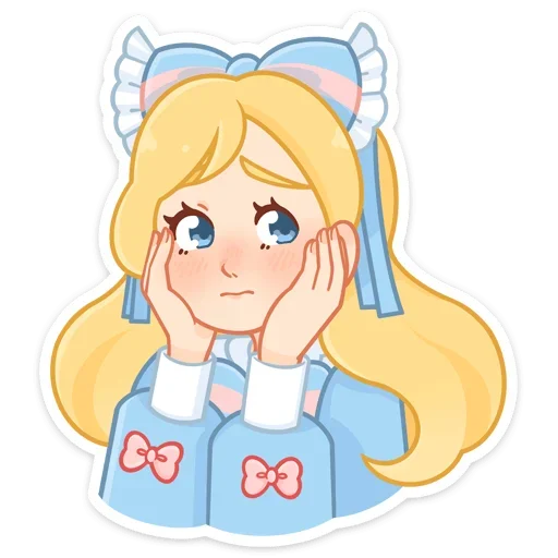 ☺ Стикер «Долли без надписей» для Telegram