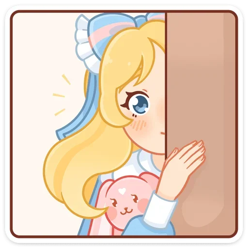 👀 Стикер «Долли без надписей» для Telegram
