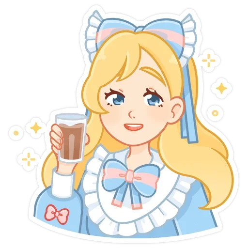🥛 Стикер «Долли без надписей» для Telegram