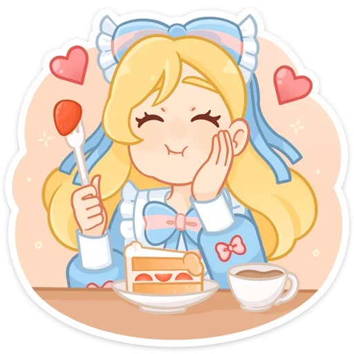 🍰 Стикер «Долли без надписей» для Telegram