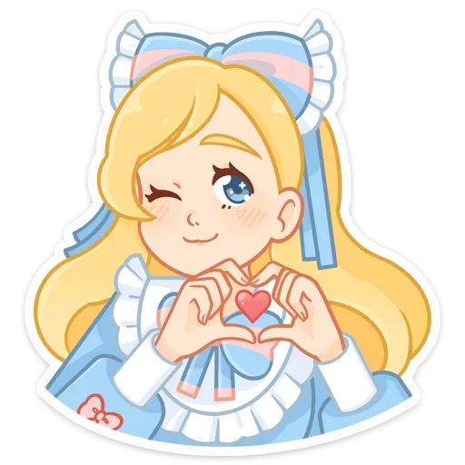 🫶 Стикер «Долли без надписей» для Telegram