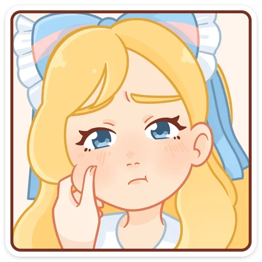 😒 Стикер «Долли без надписей» для Telegram