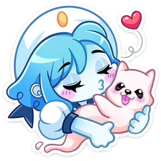 😘 Стикер «Дженни без надписей» для Telegram