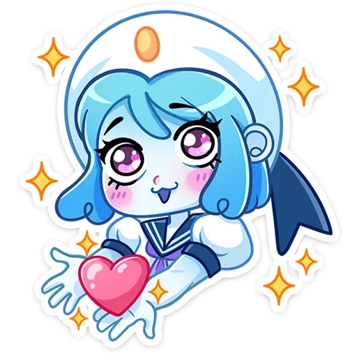 ❤ Стикер «Дженни без надписей» для Telegram