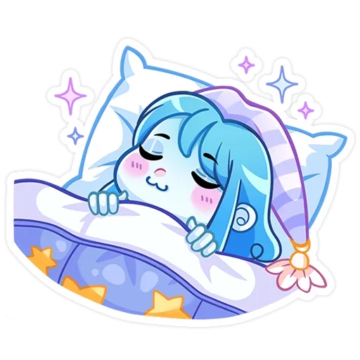 😴 Стикер «Дженни без надписей» для Telegram