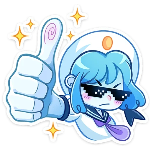 👍 Стикер «Дженни без надписей» для Telegram