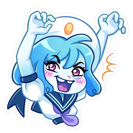 👻 Стикер «Дженни без надписей» для Telegram