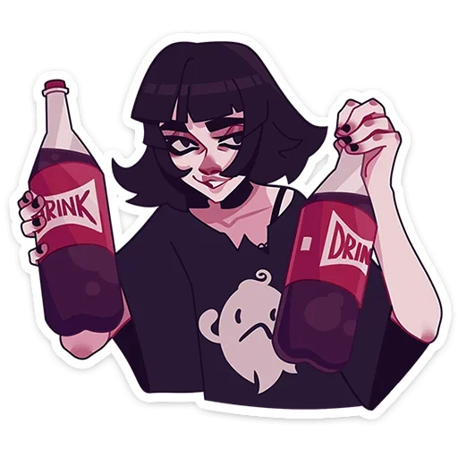 🥤 Стикер «Кортни без надписей» для Telegram