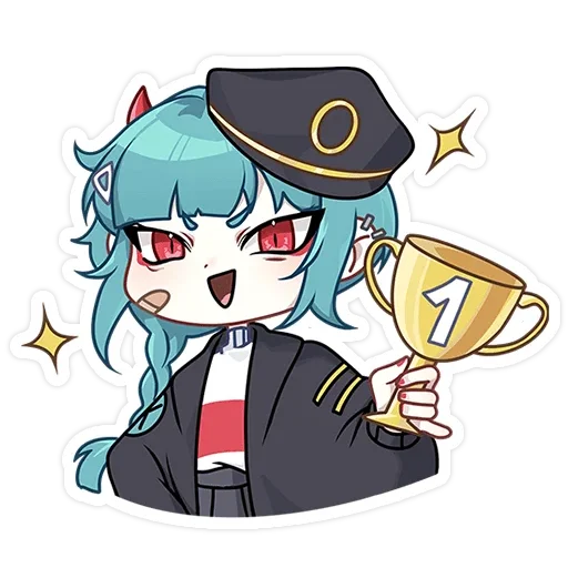 🥇 Стикер «Kou Коу» для Telegram