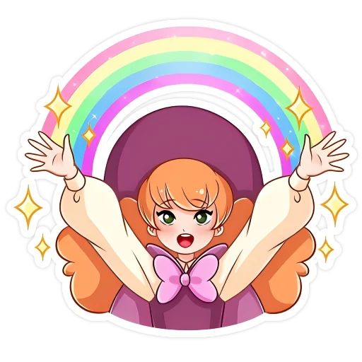 🌈 Стикер «Лаванда без надписей» для Telegram