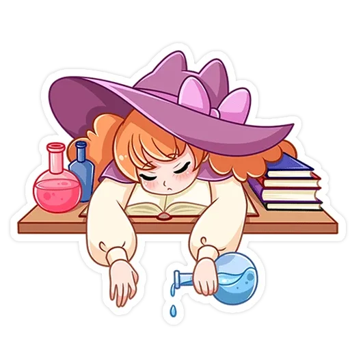 😴 Стикер «Лаванда без надписей» для Telegram