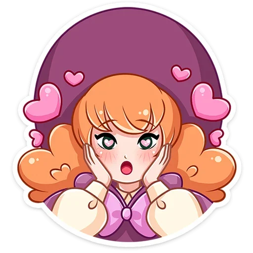 😍 Стикер «Лаванда без надписей» для Telegram