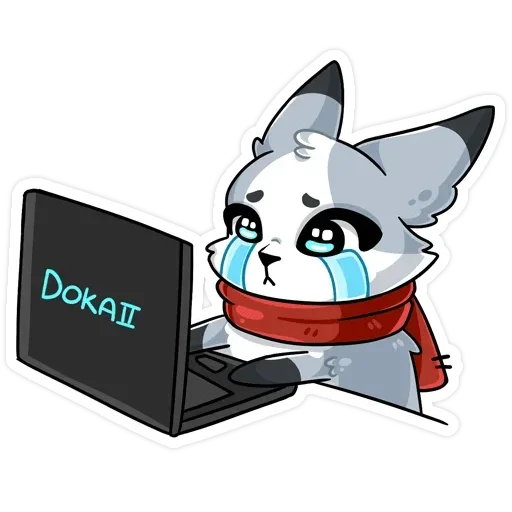 😭 Стикер «Рейни без надписей» для Telegram