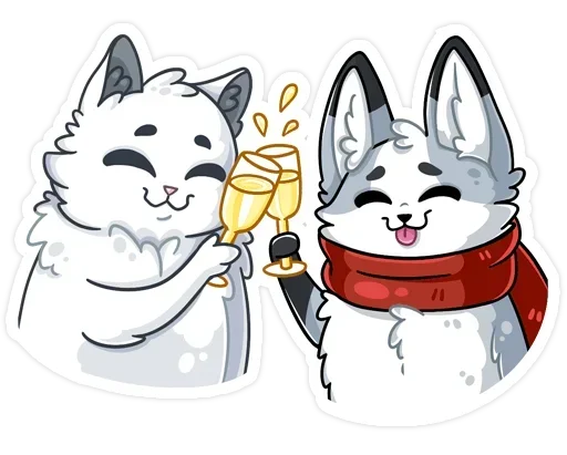 🥂 Стикер «Рейни без надписей» для Telegram