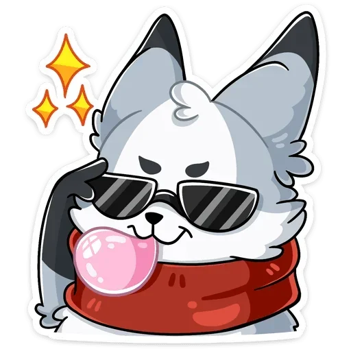 😎 Стикер «Рейни без надписей» для Telegram