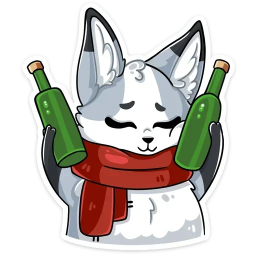 🍾 Стикер «Рейни без надписей» для Telegram