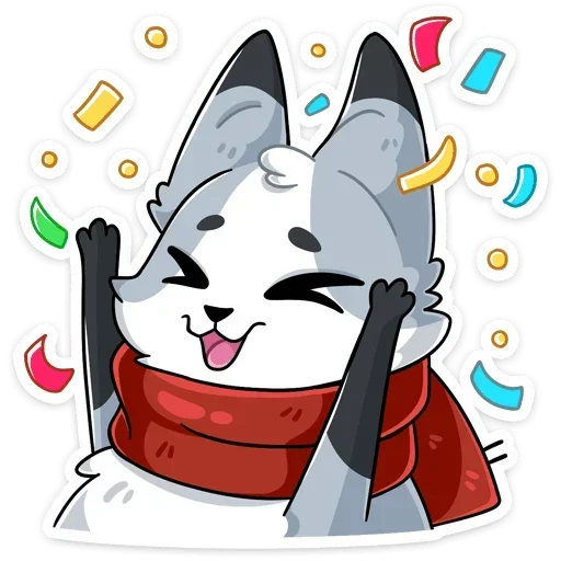🥳 Стикер «Рейни без надписей» для Telegram