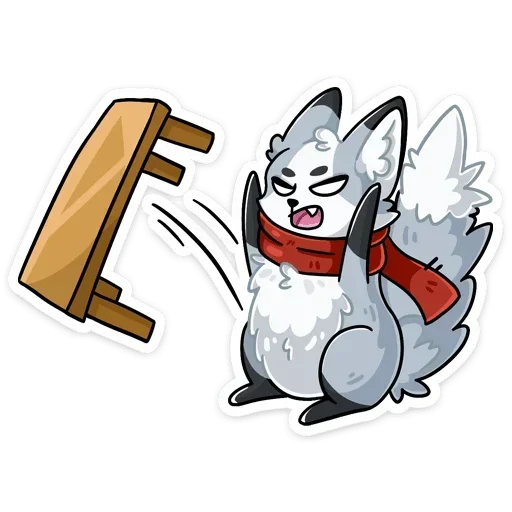 😡 Стикер «Рейни без надписей» для Telegram
