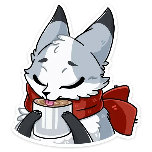 ☕ Стикер «Рейни без надписей» для Telegram