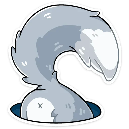 🍑 Стикер «Рейни без надписей» для Telegram
