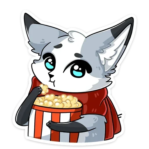 🍿 Стикер «Рейни без надписей» для Telegram