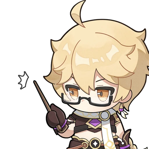 🤓 Стикер «Вечерний Тейват» для Telegram