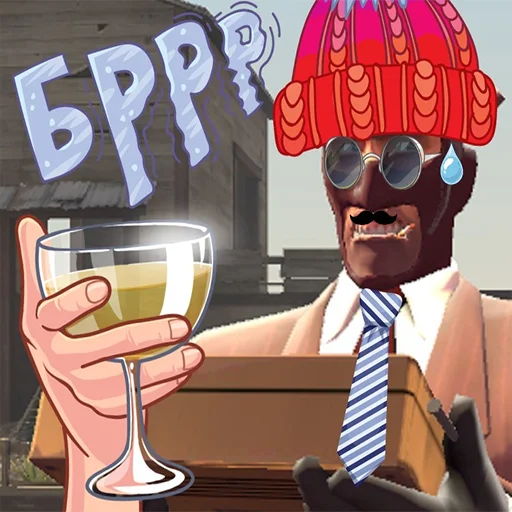 🍷 Стикер «TF2 Cringe Memes» для Telegram