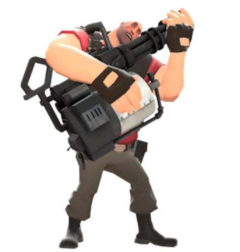 ❤ Стикер «tf2heavy» для Telegram
