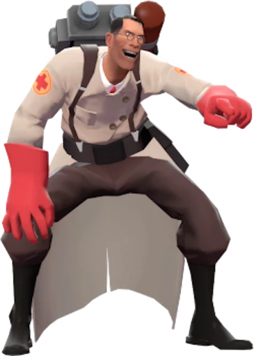 Стикерпак team fortress 2 medic для Telegram