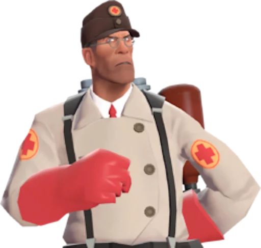 😐 Стикер «team fortress 2 medic» для Telegram