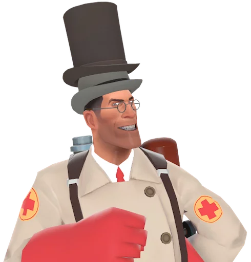 😎 Стикер «team fortress 2 medic» для Telegram