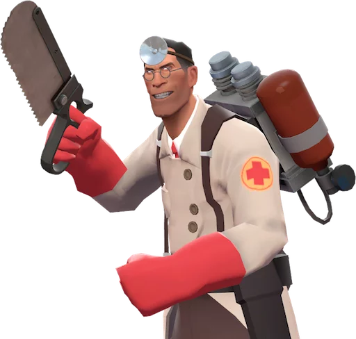😁 Стикер «team fortress 2 medic» для Telegram