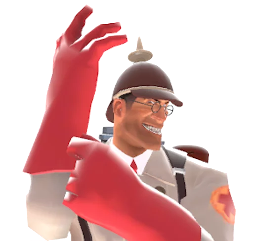 😁 Стикер «team fortress 2 medic» для Telegram