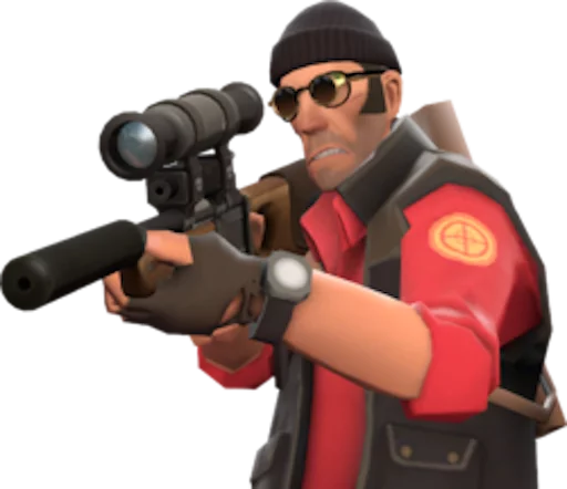 😎 Стикер «tf2 sniper» для Telegram