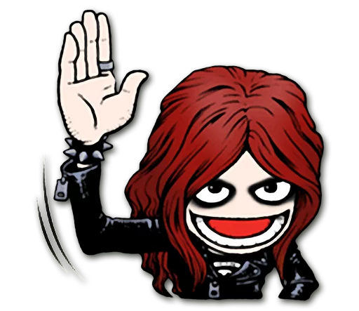 🙋 Стикер «Headbangers» для Telegram