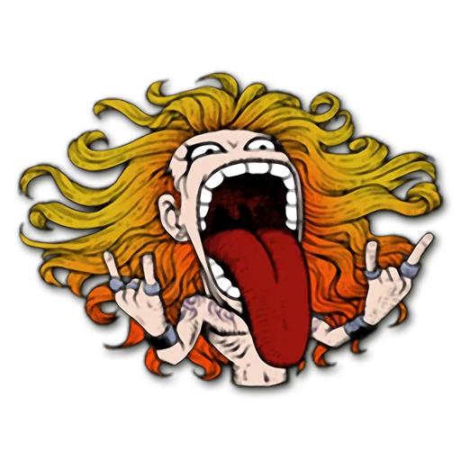😛 Стикер «Headbangers» для Telegram