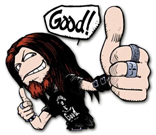 👍 Стикер «Headbangers» для Telegram