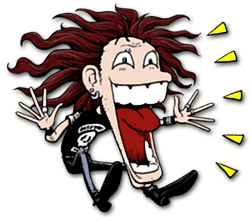 😵 Стикер «Headbangers» для Telegram