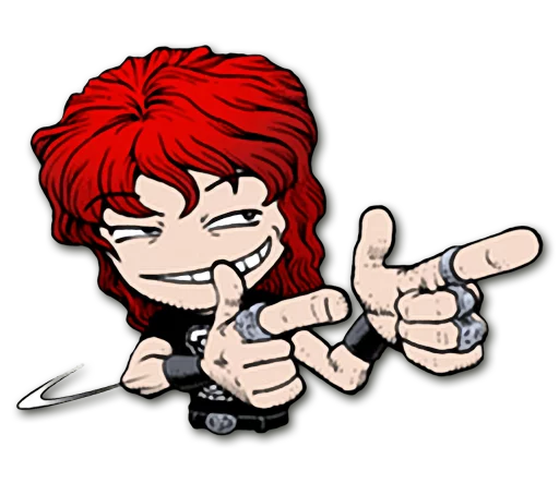 😬 Стикер «Headbangers» для Telegram
