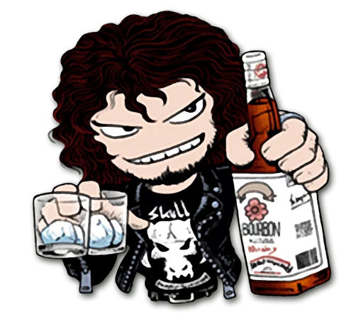 🍾 Стикер «Headbangers» для Telegram