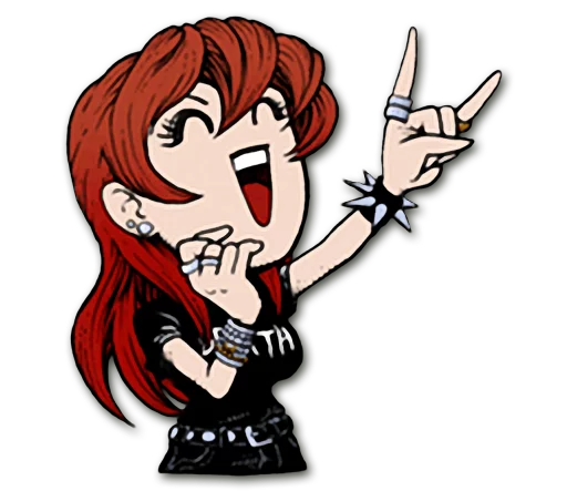 😆 Стикер «Headbangers» для Telegram