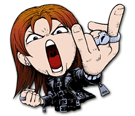 😠 Стикер «Headbangers» для Telegram