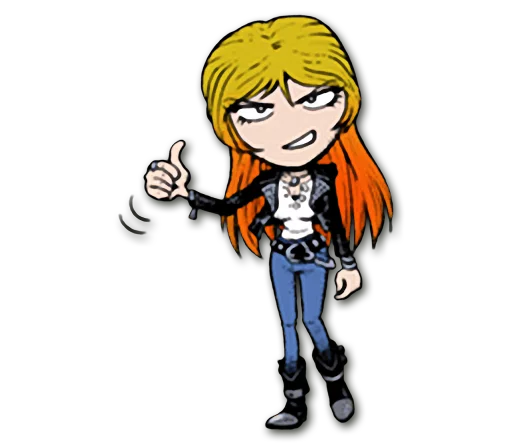 👩 Стикер «Headbangers» для Telegram