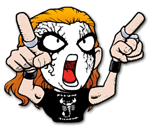 👽 Стикер «Headbangers» для Telegram