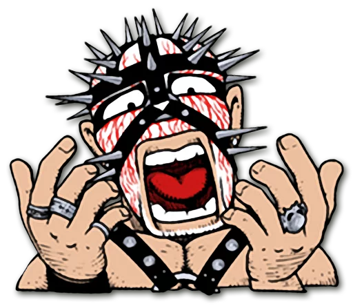 👹 Стикер «Headbangers» для Telegram