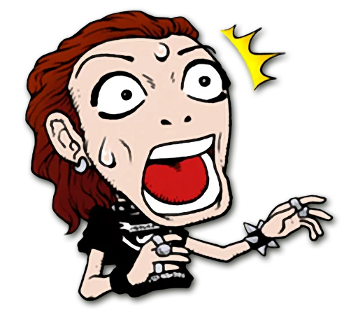 😱 Стикер «Headbangers» для Telegram