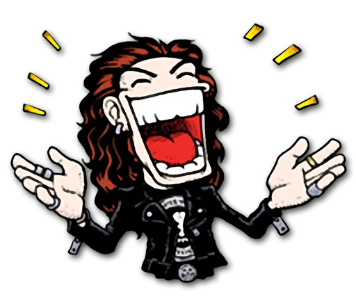 😂 Стикер «Headbangers» для Telegram