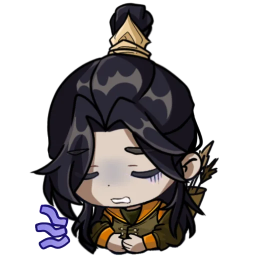 😖 Стикер «tgcf x genshin» для Telegram