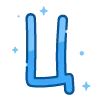 Стикер 24 telegram color 4