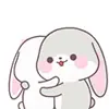 Стикер 34 cute rabbit add #cute #animal